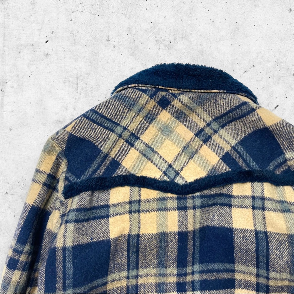 Vtg 60s 70s Trailmaster Fur Lined Plaid Jacket, Heavyweight, Hunting Sherpa, XL - Picture 8 of 9